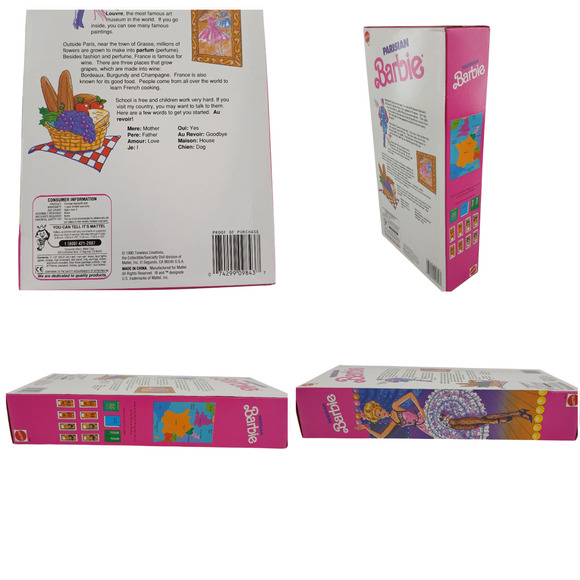 1990 Parisian Barbie Dolls of the World Mattel #9843 Special Edition Vintage - Picture 6 of 8